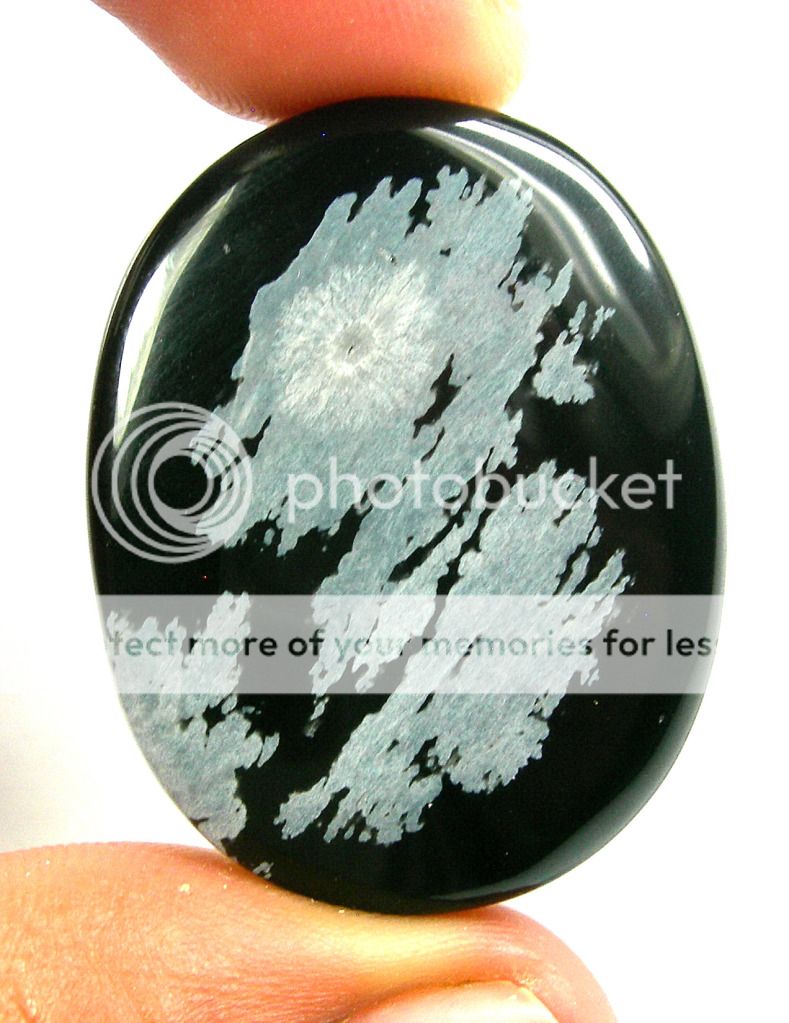 9 cts natural snowflake obsidian oval huge pieces for pendant